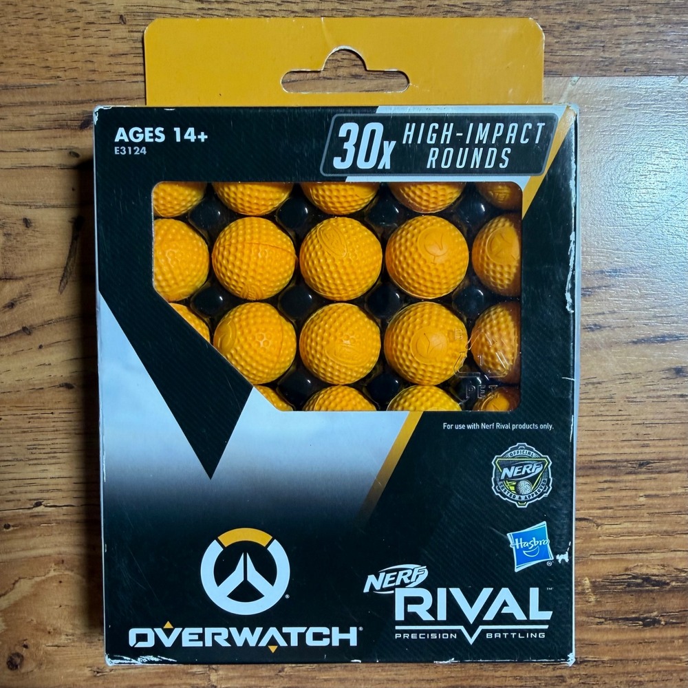 Nerf Rival Overwatch 30 High-Impact Rounds Refill Pack Yellow Foam Ammo E3124